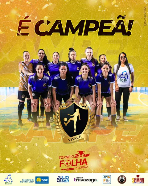 Arte do time campeão da 1ª edição do Torneio Folha